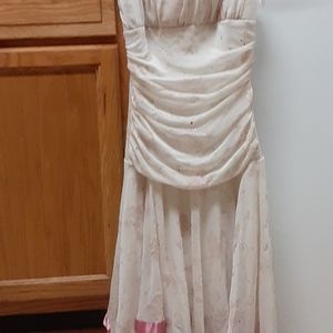 Taboo dress pink and white